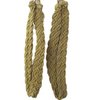 Vintiquewise Pair of Gold Rope Curtain Tie Backs QI003210